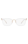 Michael Kors 52mm Square Optical Glasses In Crystal