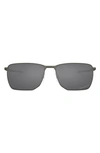 Oakley Ejector 58mm Prizm™ Polarized Rectangle Sunglasses In Grey