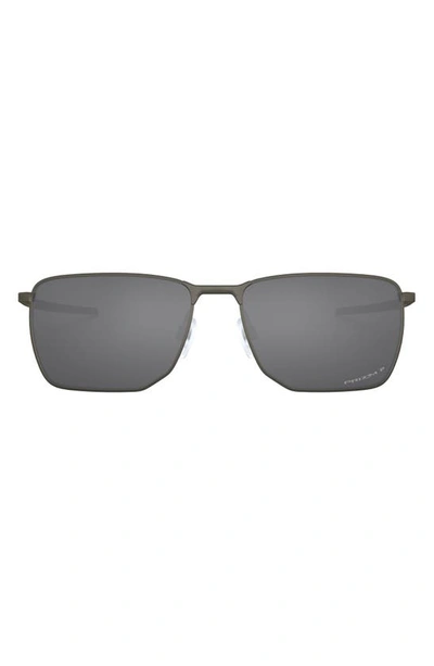 Oakley Ejector 58mm Prizm™ Polarized Rectangle Sunglasses In Grey