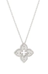 Roberto Coin Women's Petite Venetian Extra-small 18k White Gold & Diamond Pendant Necklace In White Gold