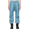 BYBORRE BLUE & GREY WEIGHT MAP FIELD LOUNGE PANTS