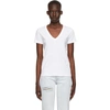 Rag & Bone The Garment Dye V-neck Cotton T-shirt In Brightwht
