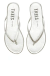Tkees Silver Showers Metallic Flip-flops In Gleam