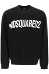 DSQUARED2 DSQUARED2 METAL LOGO CREWNECK SWEATSHIRT