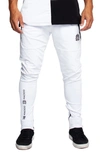 Maceoo Men's Contrast-trim Jogger Pants In White