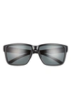 Smith Emerge 60mm Chromapop™ Polarized Rectangular Sunglasses In Black/ Polarized Grey
