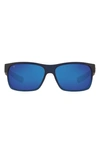 Costa Del Mar 60mm Polarized Rectangular Sunglasses In Grey Blue