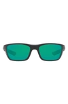 Costa Del Mar 58mm Polarized Sunglasses In Rubber Black