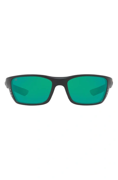 Costa Del Mar 58mm Polarized Sunglasses In Rubber Black