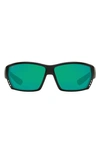 Costa Del Mar 62mm Polarized Wraparound Sunglasses In Camo Black