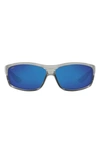 Costa Del Mar 65mm Polarized Sunglasses In Blue Silver