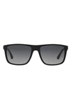 Emporio Armani Squared Sunglasses 0 Ea4150 506387 In Black