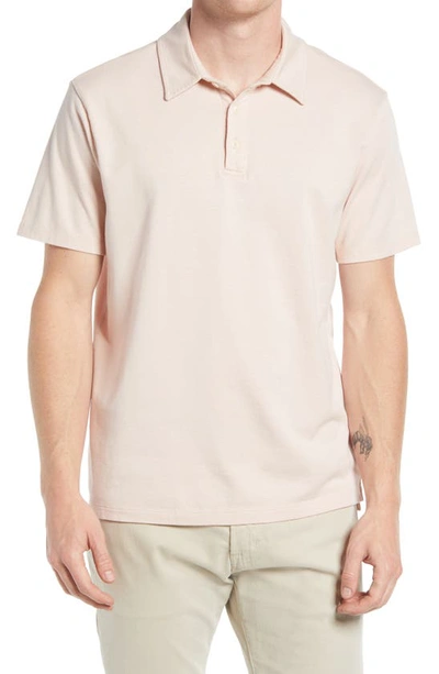 Ag Bryce Short Sleeve Polo In Vinte Pink