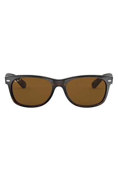 Ray Ban Standard New Wayfarer Blue Light Blocking 55mm Sunglasses In Light Havana