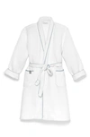 Boll & Branch Waffle Robe In White/shore Waffle