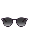 Ray Ban Junior 44mm Round Sunglasses In Gry Grad