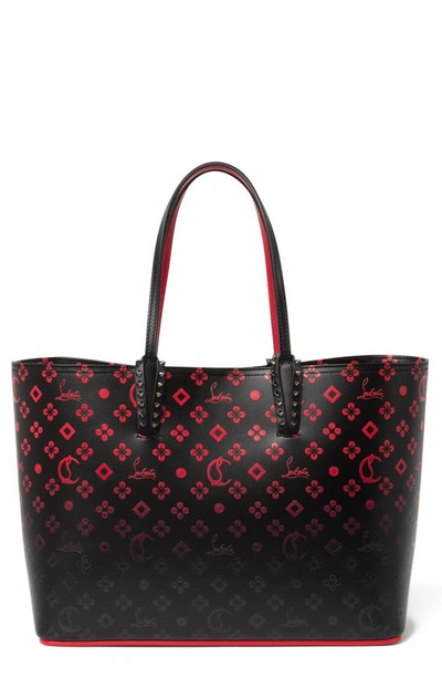 Christian Louboutin Cabata Loubinthesky Red Sole Tote Bag In Black