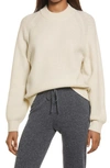 EVERLANE STOOPWAFFLE RECYCLED CASHMERE CREWNECK SWEATER,F-SWTR-ECSHMR-WAFL-CR-TAN