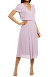 Wayf Blouson Dress In Lavender
