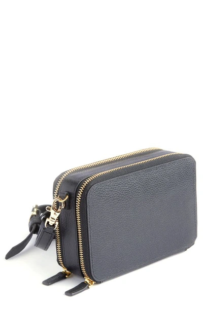 Royce Leather Crossbody Camera Bag In Black