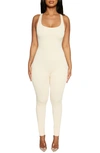 Naked Wardrobe The Nw Jumpsuit In Oatmeal