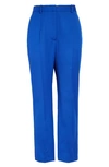 Alexander Mcqueen Straight Leg Virgin Wool Trousers In Blue