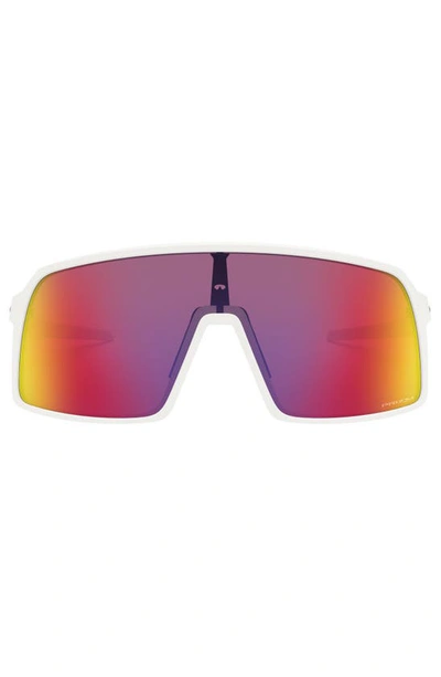 Oakley Sutro 137mm Prizm™ Shield Sunglasses In White