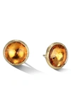 Marco Bicego 18k Yellow Gold Jaipur Color Citrine Quartz Large Stud Earrings In Yellow Gold