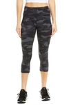 Sweaty Betty Power Workout Crop Pocket Leggings In Black Tonal Camo Print