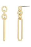 Brook & York 14k Gold Plated Laney Chain Earrings In Gold