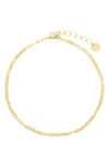 Brook & York 14k Gold Plated Mara Anklet In Gold