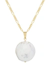 BROOK & YORK OLIVE MOTHER-OF-PEARL PENDANT NECKLACE,BYN1271G