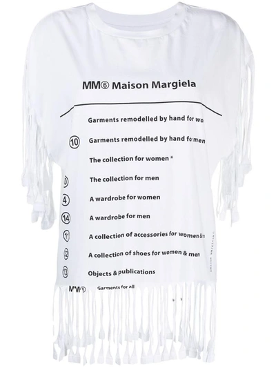 Mm6 Maison Margiela T-shirts And Polos White