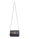 VERSACE VERSACE WOMEN'S BLACK LEATHER SHOULDER BAG,DBFI002D2NTRTDNMOV UNI