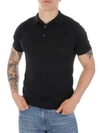 JOHN SMEDLEY JOHN SMEDLEY MEN'S BLACK COTTON POLO SHIRT,KIERANBLACK M