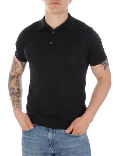 John Smedley Adrian Shirt Ss In Black