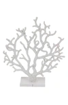Willow Row White Coral Polystone Coastal Sculpture In White