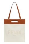 FENDI EAST WEST CANVAS TOTE,7VA481-ABVV