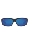 Costa Del Mar 65mm Polarized Sunglasses In Matte Black