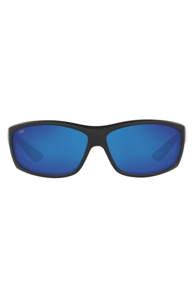 Costa Del Mar 65mm Polarized Sunglasses In Matte Black
