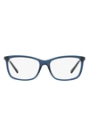 Michael Kors 52mm Square Optical Glasses In Navy