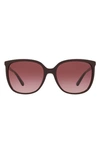Michael Kors 57mm Gradient Cat Eye Sunglasses In Cordovan