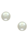 Effy 14k Yellow Gold Akoya 6x6.5mm Pealr Stud Earrings In White
