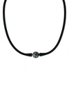 Effy Black 11mm Freshwater Pearl Necklace In Black