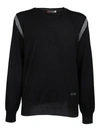 ALEXANDER MCQUEEN ALEXANDER MCQUEEN CONTRAST PANEL CREWNECK SWEATER