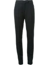 STRATEAS CARLUCCI ZIP DETAIL TROUSERS,SC8WPNT003BLK11437990