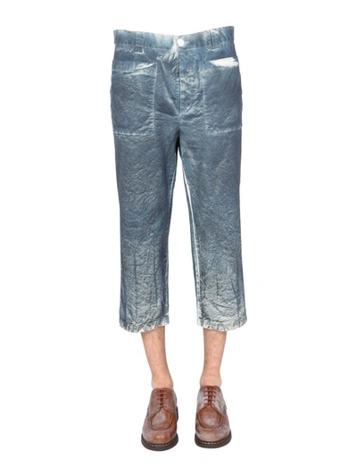 Sunnei Straight Trousers With Front Button Closure In Black