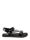 BURBERRY BURBERRY LOGO PRINT ANKLE STRAP SANDALS