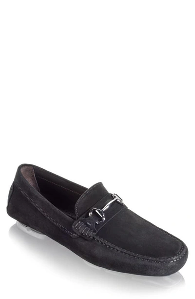 To Boot New York Del Amo Driving Shoe In Black Suede