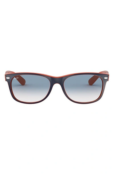 Ray Ban Standard New Wayfarer Blue Light Blocking 55mm Sunglasses In Blue Crystal